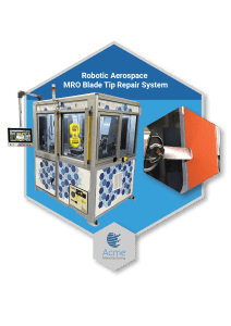Acme Manufacturing Aerospace Blade Tip Repair System with AutoPath Generation Technology